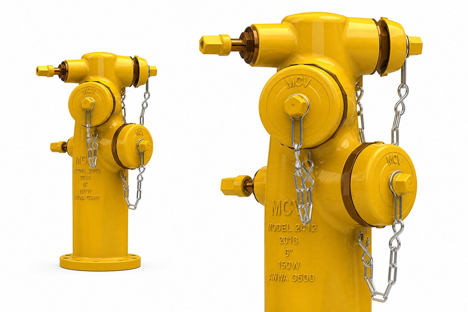 Metal Core Series 24 AWWA C503 wet barrel fire hydrant